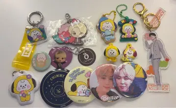 BT21 CHIMMY 지민 키링 캔뱃지 묶음 판매