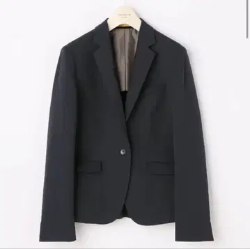오리히카 페플럼 자켓 섀도우 스트라이프 블랙 네이비 수트 3호