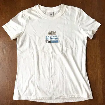 Armani Exchange 반팔 티셔츠 M 화이트
