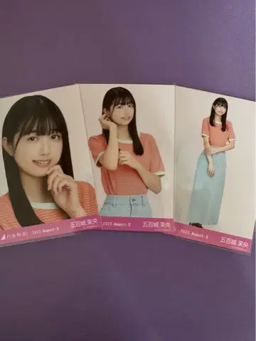 노기자카46 브로마이드 이오키 마오 비비드 상의 3종 컴프 새상품급