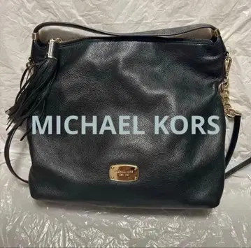 MICHAEL KORS 가죽 블랙 백 체인 스트랩