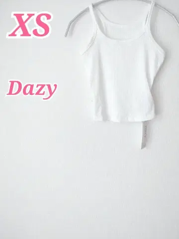Dazy 데이지 탱크탑 화이트 XS 봄/여름 스타일 연출 컴팩트