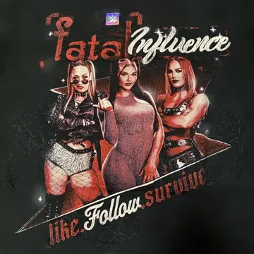 L 사이즈 WWE T셔츠 페이탈 인플루언스
