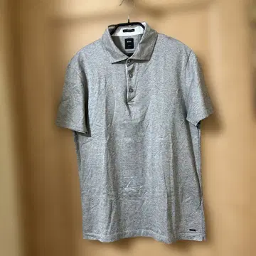 HUGO BOSS 그레이 피케 셔츠