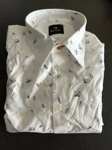 PS Paul Smith 올 패턴 프린트 셔츠 화이트 M 사이즈