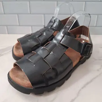 CAMPER 캠퍼 BRUTUS 샌들 26.5 천연 가죽 블랙