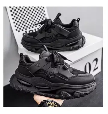 새상품 청키 스니커즈 26cm 블랙