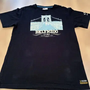레어 90s-00s ZOO YORK 티셔츠 XL 브루클린 페이드 흑먹색