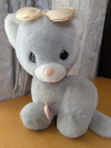 1986년제 빈티지 고양이 봉제 인형 Precious Moments