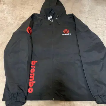 brembo 나일론 자켓 후드 부착 블랙 4XL