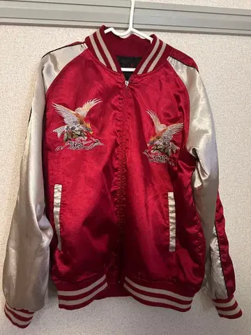 used 스카잔 빨간색 독수리 자수