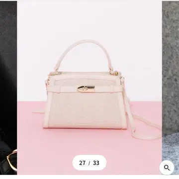 JILLSTUART 콤비네이션 원 핸들 백 핑크