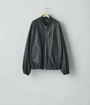 ssstein SHRUNK LEATHER ZIP SHORT JACKET