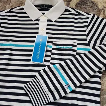 Munsingwear 스트라이프 피케 셔츠 M 사이즈