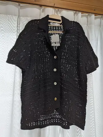 미사용 택 포함 ZARA 반팔 니트 가디건 가격 인하