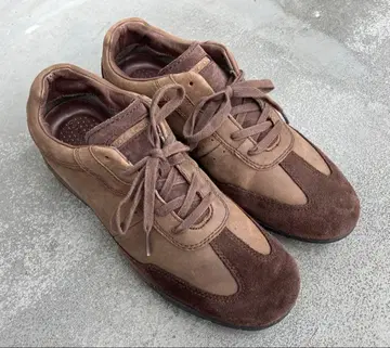 ROCKPORT 남성용 가죽 스니커즈 브라운