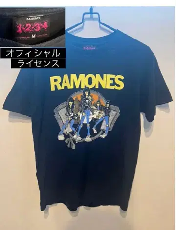 [ 가격 인하 ] RAMONES 라모네스 밴드 티셔츠 락 티 블랙 M