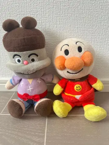 호빵맨 카마메시돈 봉제 인형 2체 세트