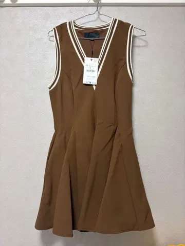 ZARA 슬리브리스 브라운 원피스 M 가격 인하 협상