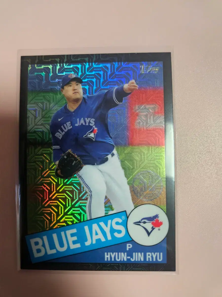 류현진 199장 한정 2020 Topps 블랙 모조 리플렉터