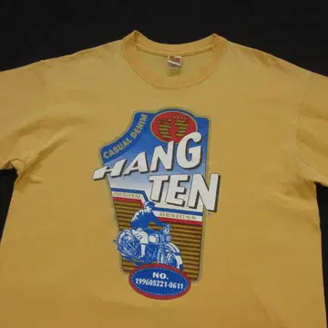 80년대 USA HANG-TEN 한텐 싱글 소매 티셔츠