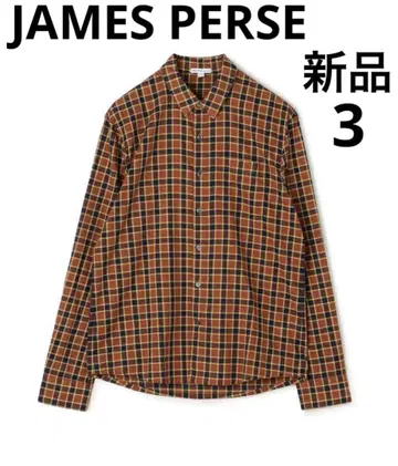 새상품 JAMES PERSE 제임스 퍼스 셔츠 코튼 체크 3