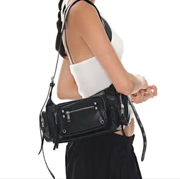 BLACK PURPLE 무신사 마르코 백 Marco Bag_BLACK