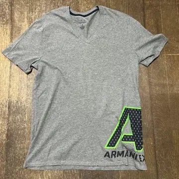 Armani Exchange 그레이 V넥 T셔츠 M