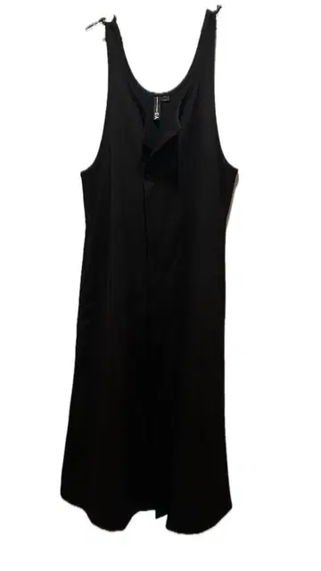 Y-3 와이쓰리 슬리브리스 롱 원피스 블랙