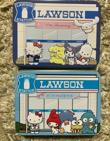 LAWSON 50주년 기념 산리오 캔 2개 세트