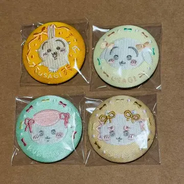 치이카와 자수 캔뱃지 토끼, 밤만쥬, 시사
