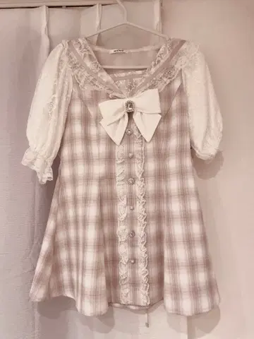 NOEMIE 키라키라 비쥬 세일러 셋업 노에미 페일 핑크
