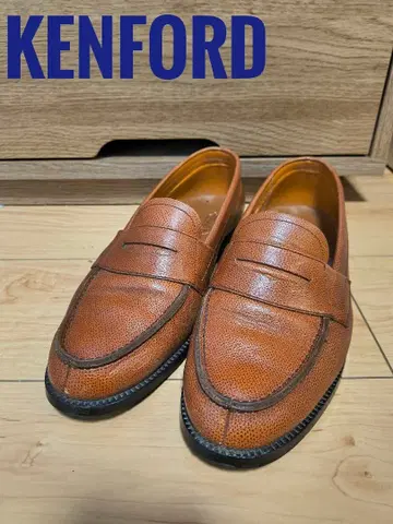 KENFORD 페니 로퍼 브라운 주름 가죽 26cm