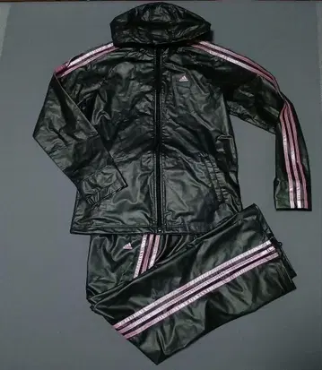 adidas 저리 상하의 세트 M-L 사이즈 블랙/핑크