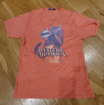 HYSTERIC GLAMOUR Meow 티셔츠 핑크 L