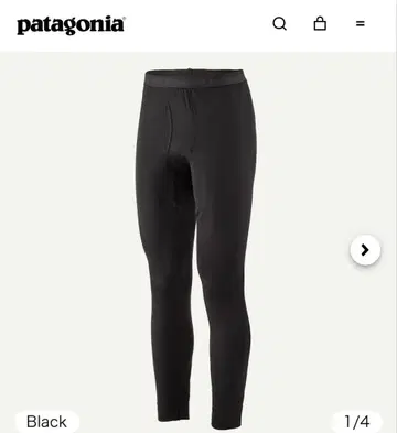 patagonia 캐플린 서멀 웨이트 하의 블랙 XS