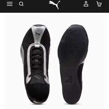 PUMA 푸마 H스트릿 OG 스니커즈 블랙 실버 메쉬 스니커즈