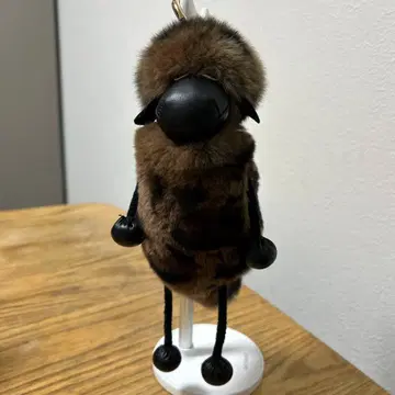 퍼와 가죽의 동물형 키링