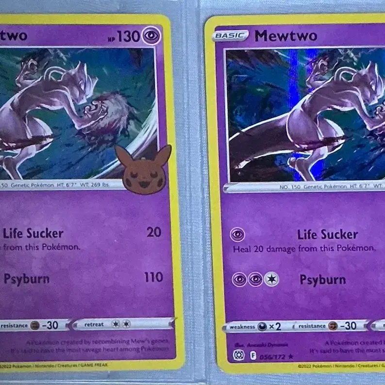 pokemon mewtwo halloween card halloween mewtwo pokemon card Mewtwo 056/172 Halloween Trick or Trade