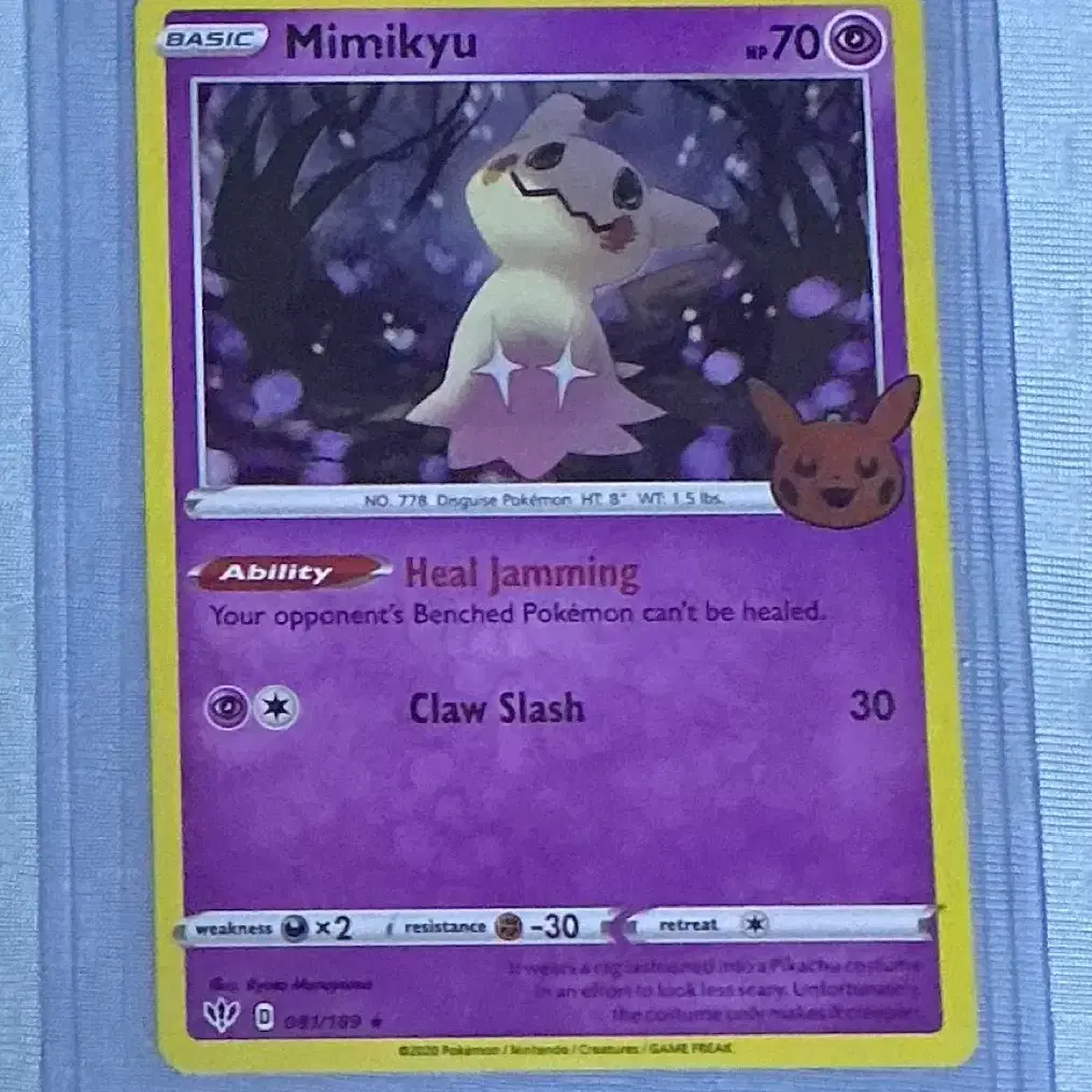 mimikyu pokemon card halloween Pokemon Other | Pokemon Card Halloween Edition Mimikyu And Mewtwo  Holographic, | Color: Blue