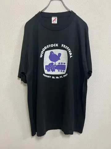 80s-90s Woodstock Festival 티셔츠 XXL