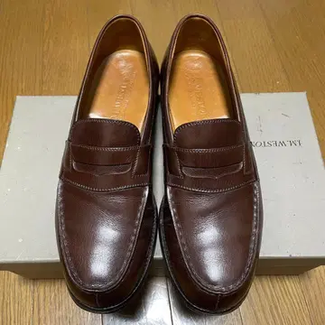 Size 3.5 C 와이드 J.M. WESTON 180 로퍼 다크 브라운