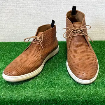 GIORGIO ARMANI 가죽 펀칭 처카 부츠 이탈리아제