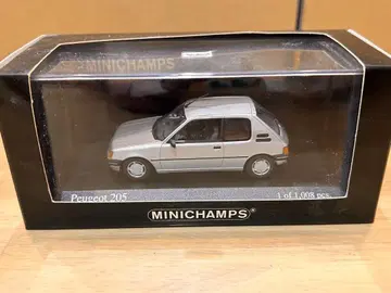 MINICHAMPS 푸조 205 1990 실버 한정판 1008대
