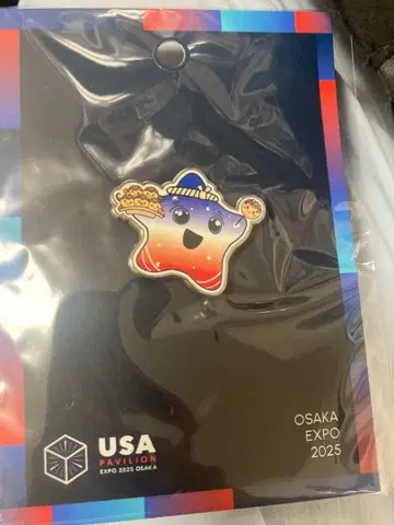 오사카 간사이 만박 USA 파빌리온 핀 배지 타코야키 스파크