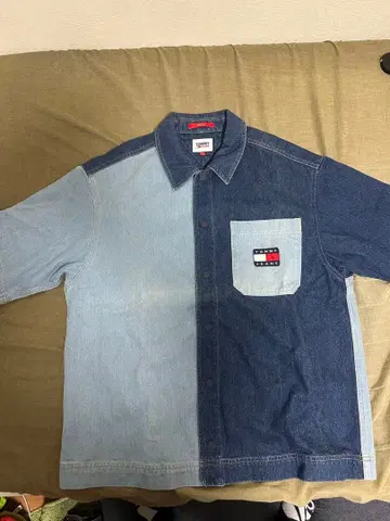 TOMMY JEANS 데님 셔츠 반팔 SKATE FIT S 여름