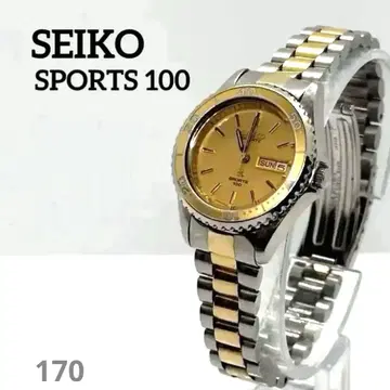 [ 레트로 작동품 ] SEIKO 세이코 쿼츠 SPORTS 100 손목시계