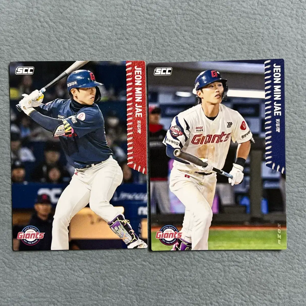 2026 kbo scc 오피셜 롯데 전민재 홈/원정 2장 일괄