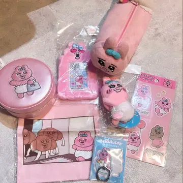 빤쮸토끼 필통 파우치 씰 사진 키링 스트랩 스마트폰 링