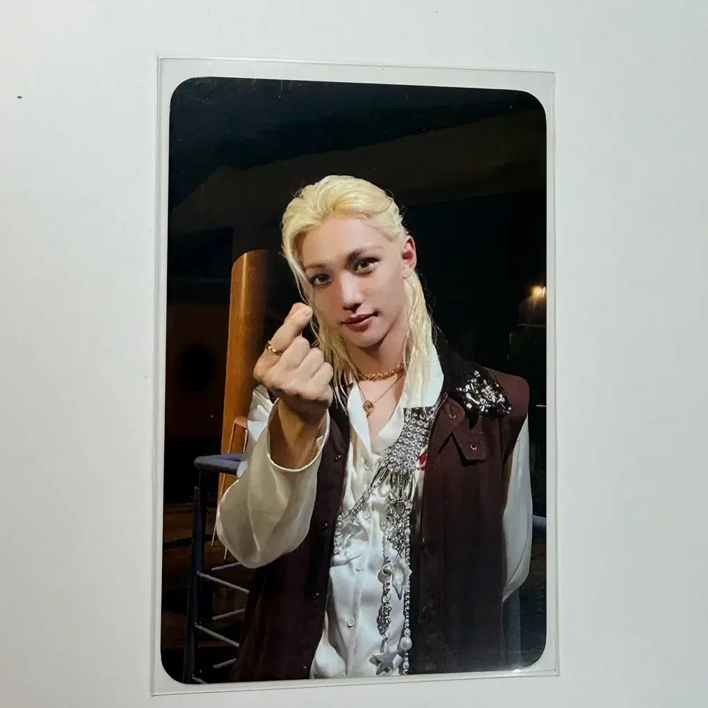 Stray Kids Felix Karma QR Poca Photocard + Pepero Postcard